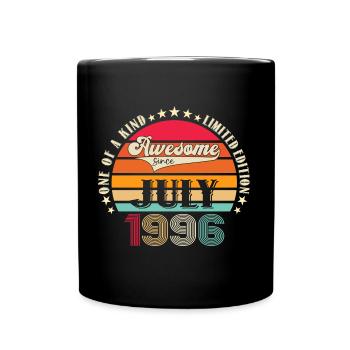 Awesome since August 1996 26th Birthday Gift - Full Colour Mug - black - Front