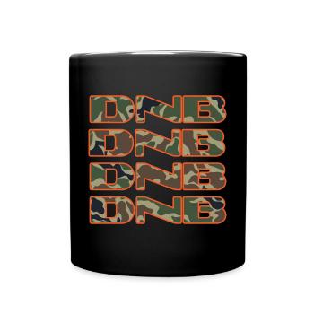 DNB Drum and Bass Junglist Camo Remix - Tasse einfarbig - Schwarz - Vorne
