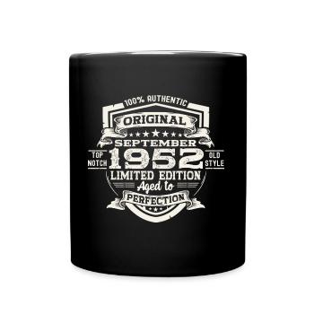 Original September Vintage 1952 Birthday Funny - Full Colour Mug - black - Front