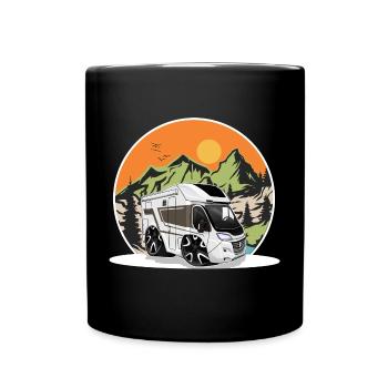 Camping Camper Campen - Full Colour Mug - black - Front