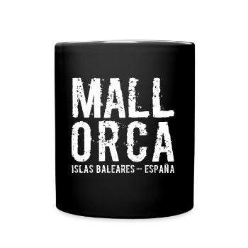 Mallorca, Malle, Balearen, Spanien, Mittelmeer - Tasse einfarbig - Schwarz - Vorne