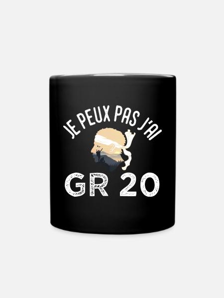 je peux pas j ai GR 20 randonnée corse - Mug uni - noir