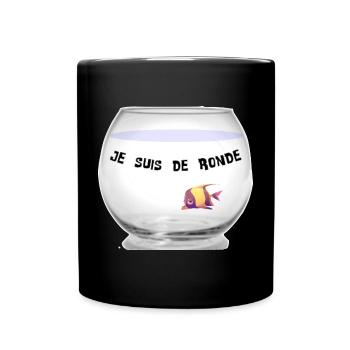 Poisson - Mug uni - noir - Devant