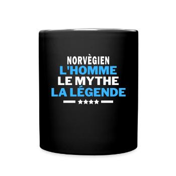 NORVÈGIEN l'homme le mythe la légende - humour - Mug uni - noir - Devant