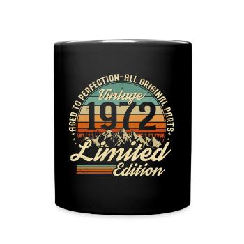 Born in 1972 Birthday Gift - Full Colour Mug - black - Front