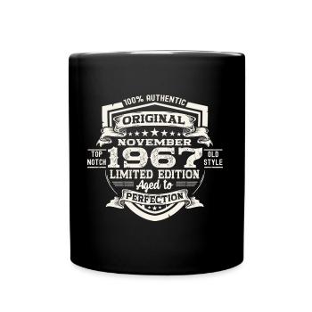 Original November 1967 55th birthday gift - Full Colour Mug - black - Front