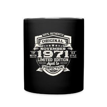 Original November 1971 51st birthday gift - Full Colour Mug - black - Front