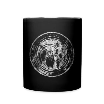 Runes de runes à géométrie triangulaire - Mug uni - noir - Devant