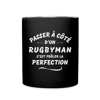 rugby, rugby sport, rugby humour - Mug uni - noir - Devant