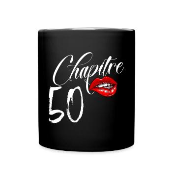 Anniversaire Femme Chapitre 50 Ans Glamour - Mug uni - noir - Devant