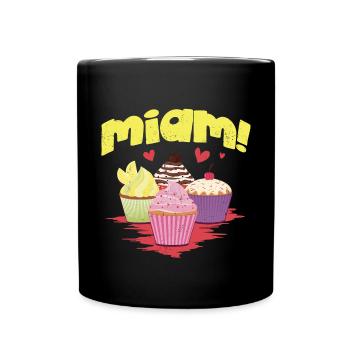 Yum cupcakes! - Full Colour Mug - black - Front