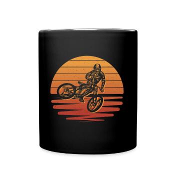 Mountain Bike Bike Cyclist Mountain Bike - Full Colour Mug - black - Front