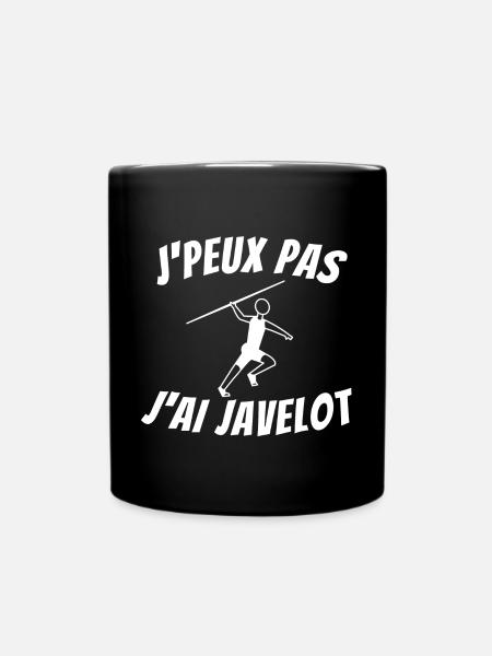 javelot, lancer de javelot - Mug uni - noir