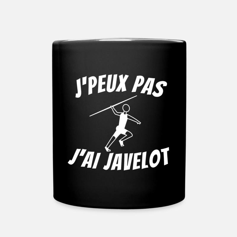 javelot, lancer de javelot - Mug uni - noir