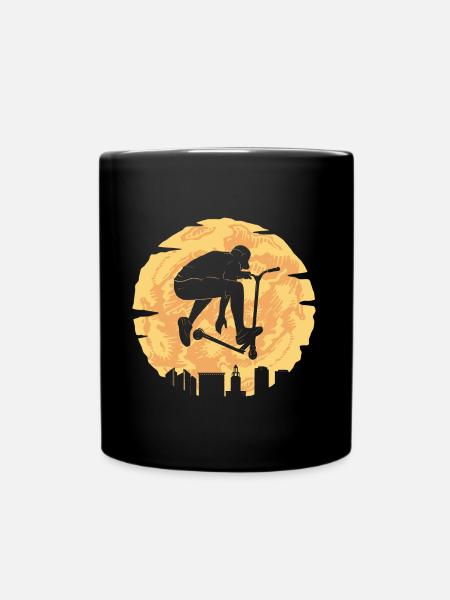 Stunt Scooter Graphic Scooter Stunt Scooter Kick Scooter - Full Colour Mug - black