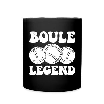 Boule Legend Tenue de pétanque pour Bouler pour - Mug uni - noir - Devant