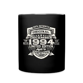 Original December 1994 28th birthday gift - Full Colour Mug - black - Front