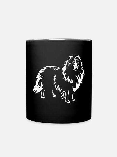 Sheltie « Édition Noire » - Mug uni - noir