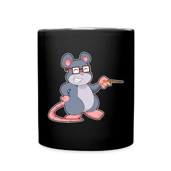 École de pointage des enseignants de souris - Mug uni - noir - Devant