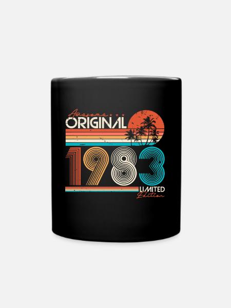 1983 vintage vintage retro cadeau d’anniversaire - Mug uni - noir