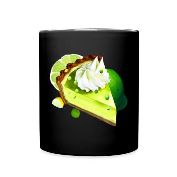 Lime Cake Piece Lime Cake - Full Colour Mug - black - Front