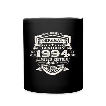 Né le 29 janvier 1994 Gift Man - Mug uni - noir - Devant
