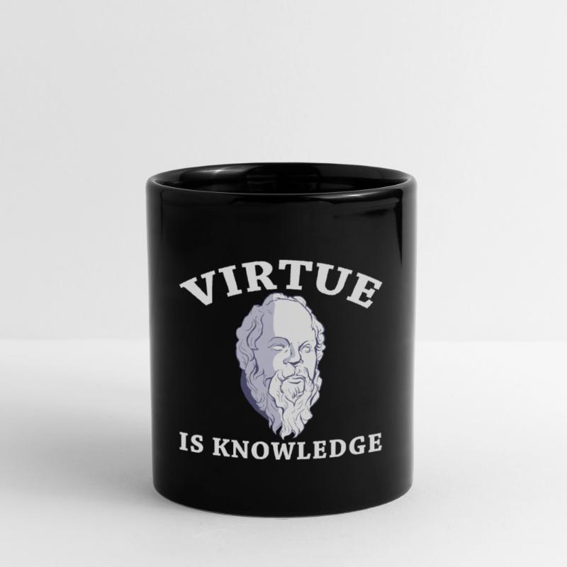 Virtue Is Knowledge Socrates Philosopher Bust Full Colour Mug