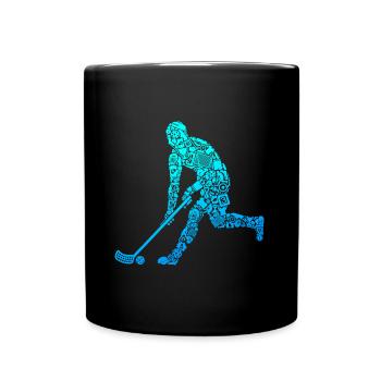 Floorball Player Floorballer Boys Floorball - Full Colour Mug - black - Front