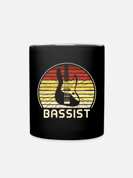 Bassist Design - Tasse einfarbig - Schwarz