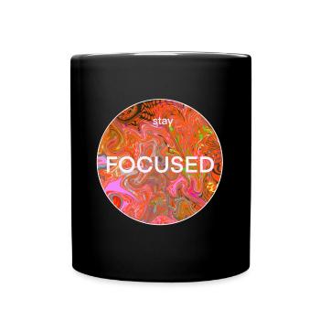 Concentration, Stay Focused, ADHD, ADHD - Full Colour Mug - black - Front