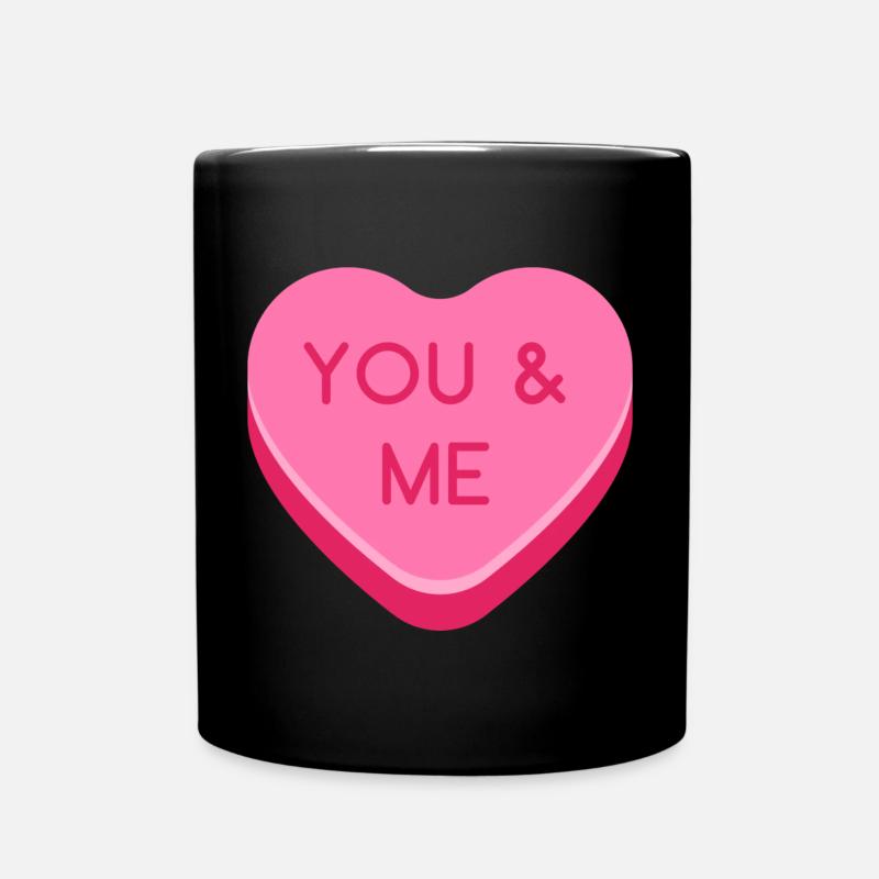 You and Me - Tasse einfarbig - Schwarz