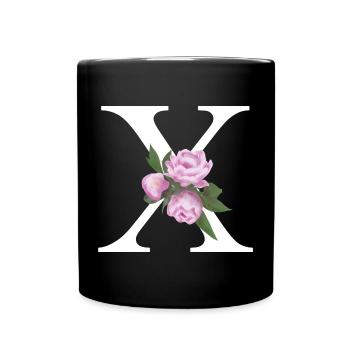 X - Tasse einfarbig - Schwarz - Vorne