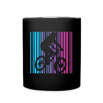VTT Retro Fahrrad Mountainbike - Mug uni - noir - Devant