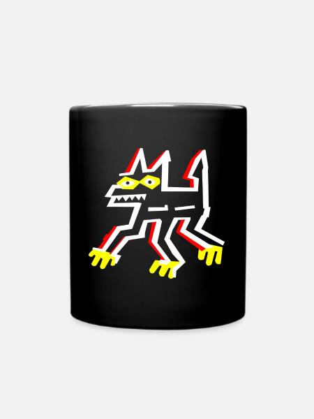 Loup - Nasty Wolf - Mug uni - noir