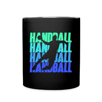 Handball players Handball players Children Handball players - Full Colour Mug - black - Front
