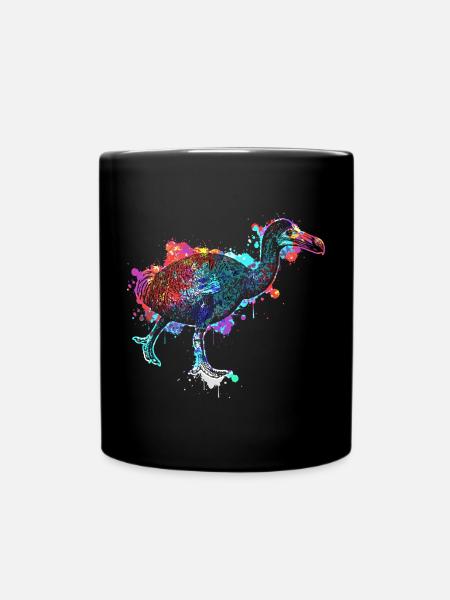 Dodo - ausgestorbener flugunfähiger Vogel - Tasse einfarbig - Schwarz