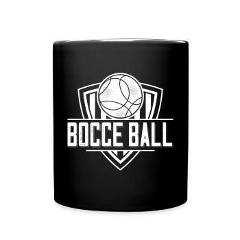 Bocce Spruch Bocce Ball mit Jack Bocci Game Bocce - Tasse einfarbig - Schwarz - Vorne