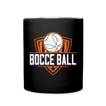 Bocce Spruch Bocce Ball mit Jack Bocci Game Bocce - Tasse einfarbig - Schwarz - Vorne