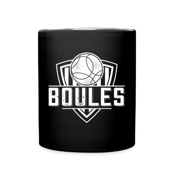 Boule boule boules pour bouler pétanque - Mug uni - noir - Devant