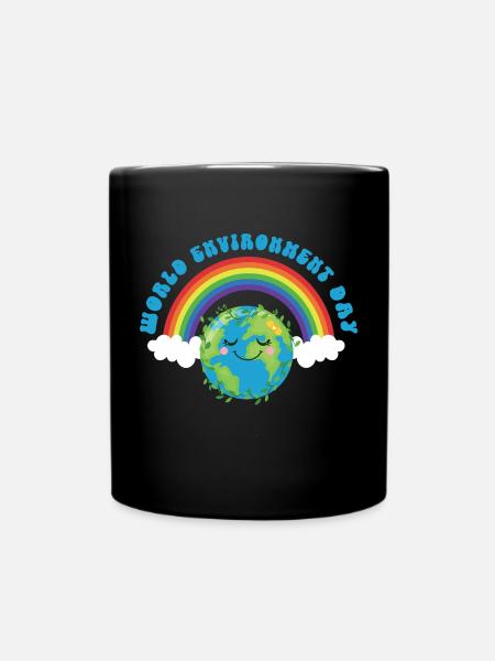 World environment day - Tasse einfarbig - Schwarz