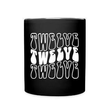 Douze 12e anniversaire Enfants Garçons Filles 12 ans - Mug uni - noir - Devant