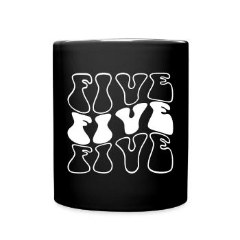 Cinq enfants 5e anniversaire garçons filles 5 ans - Mug uni - noir - Devant