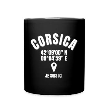 Corse, Corsica, Corse humour - Mug uni - noir - Devant