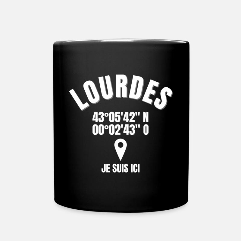 Lourdes, 65286, Sanctuaire Notre-Dame - Mug uni - noir
