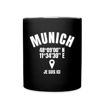 Munich, Allemagne, Bavière - Mug uni - noir - Devant