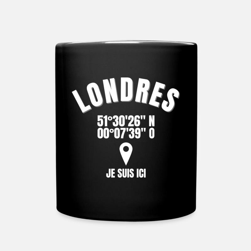 Londres, Angleterre, je suis Anglais - Mug uni - noir