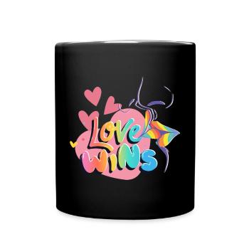 Love Win's Explosion of Color - Full Colour Mug - black - Front