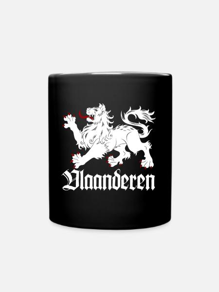 Lion des Flandres - Mug uni - noir