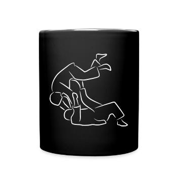 Judo Sketch - Full Colour Mug - black - Front