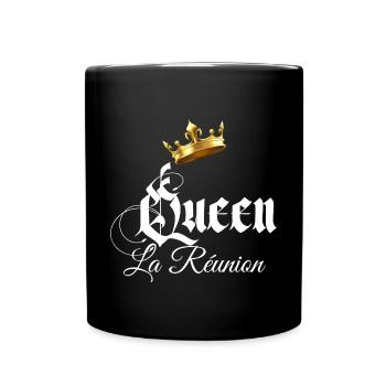 Queen île De La Réunion Pour Maman Et Fille - Mug uni - noir - Devant